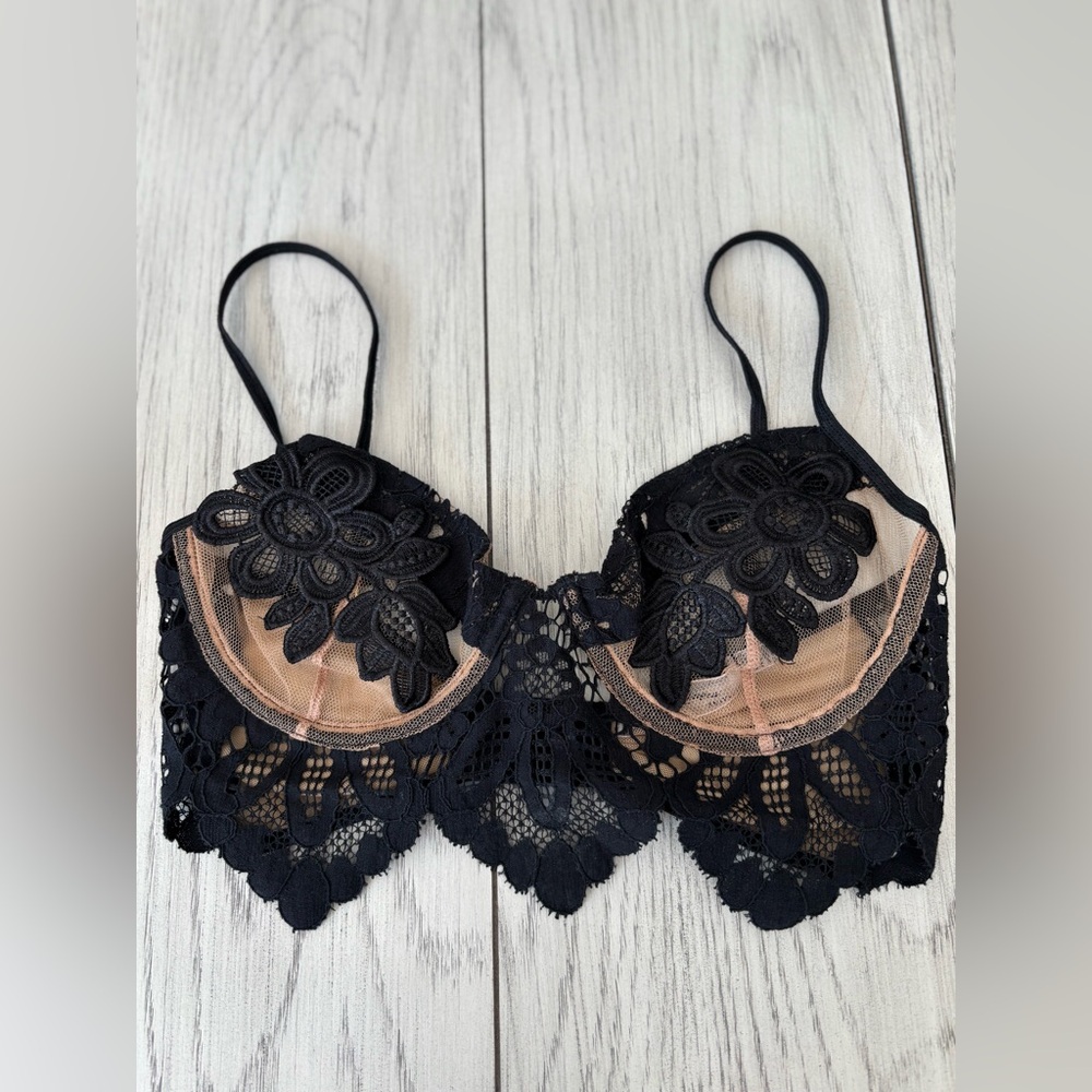 For love and Lemons , Bra , tan & black,(XS)